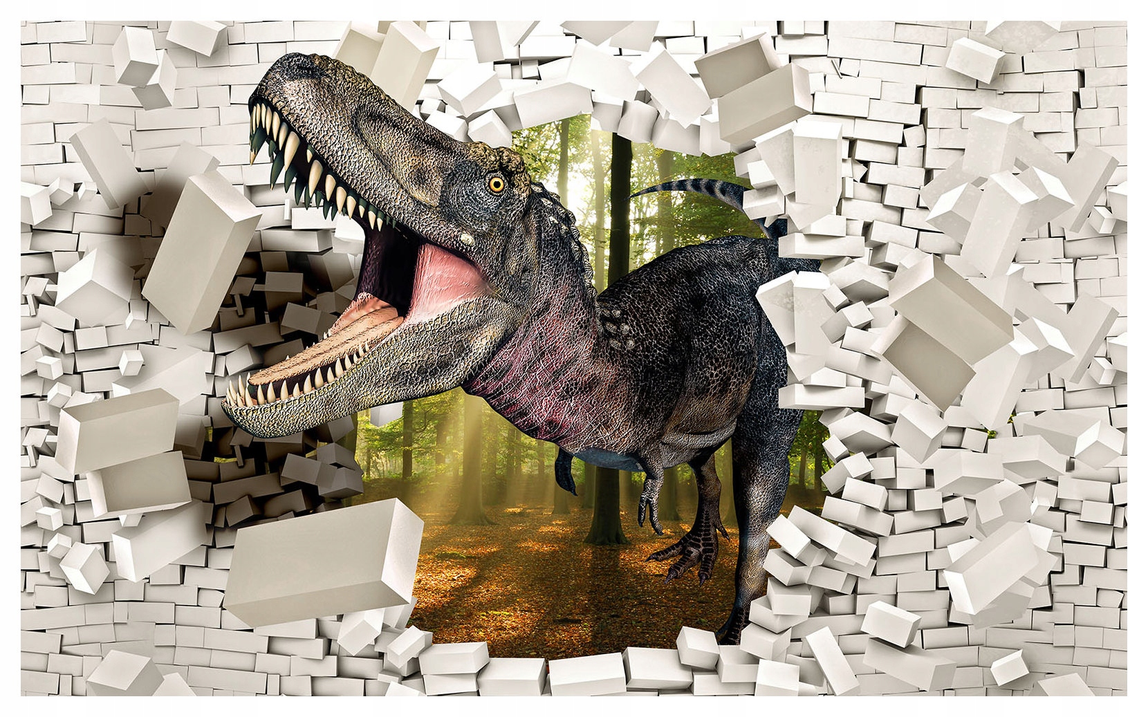 Fototapeta Dinosaurus T-Rex 3D vinylová 208x146 lepidlo