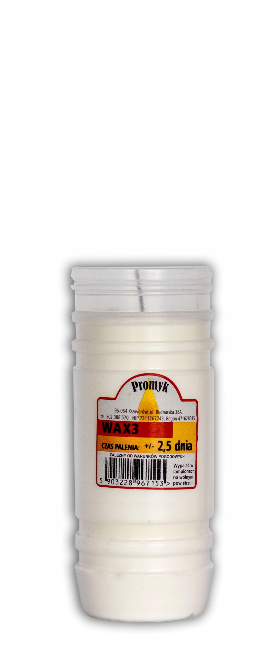 

Wkład Parafinowy Do Zniczy WAX3 Promyk