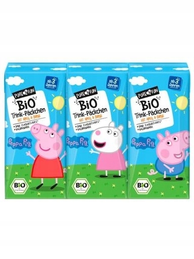 Levně 5x Nápoj jablko-hruška Bio 3 x 200 ml prasátko Pepa