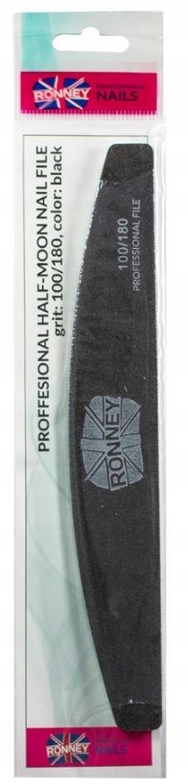 

Ronney Pilnik do paznokci czarny Nailfile Half