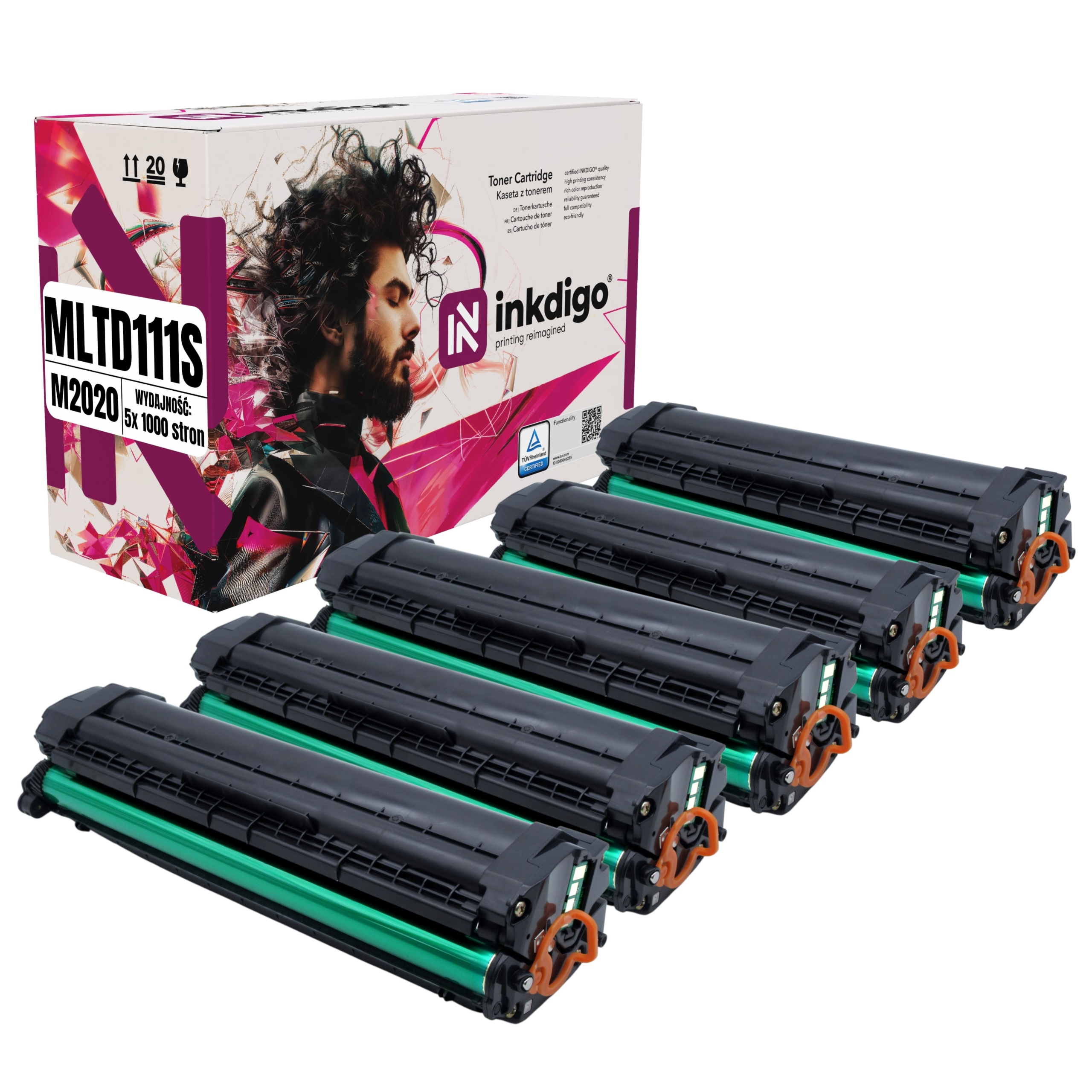 Mlt 111S – 5x toner do tiskárny Samsung Xpress M2020 M2020W M2022W M2070W