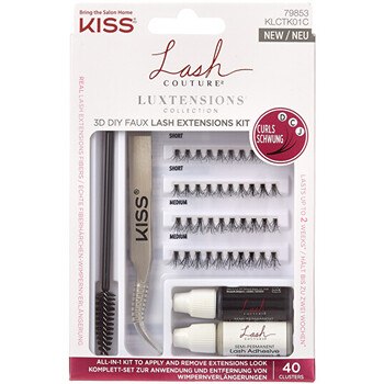 Kiss My Face Lash Couture LuXtension Cluster Kit Sada pro aplikaci umělých řas