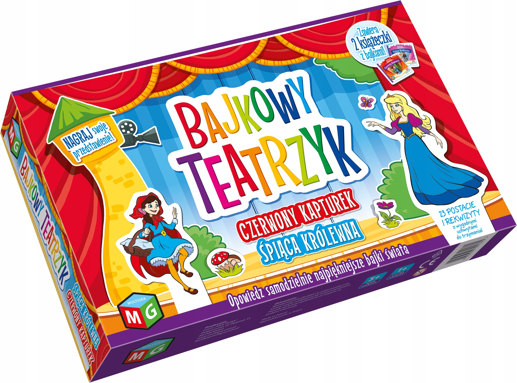 DOMOWY BAJKOWY TEATRZYK śpiąca królewna i kapturek