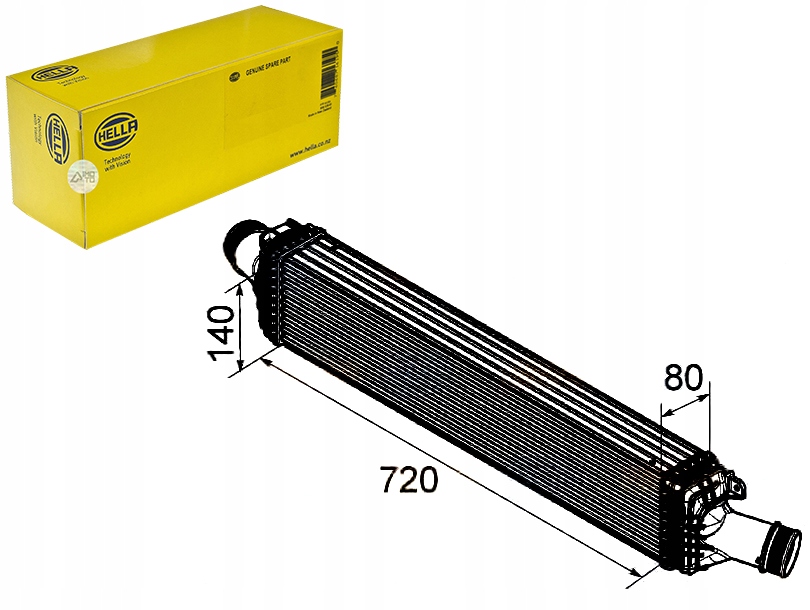 HELLA INTERCOOLER 376746181 801M25 A 351319202690