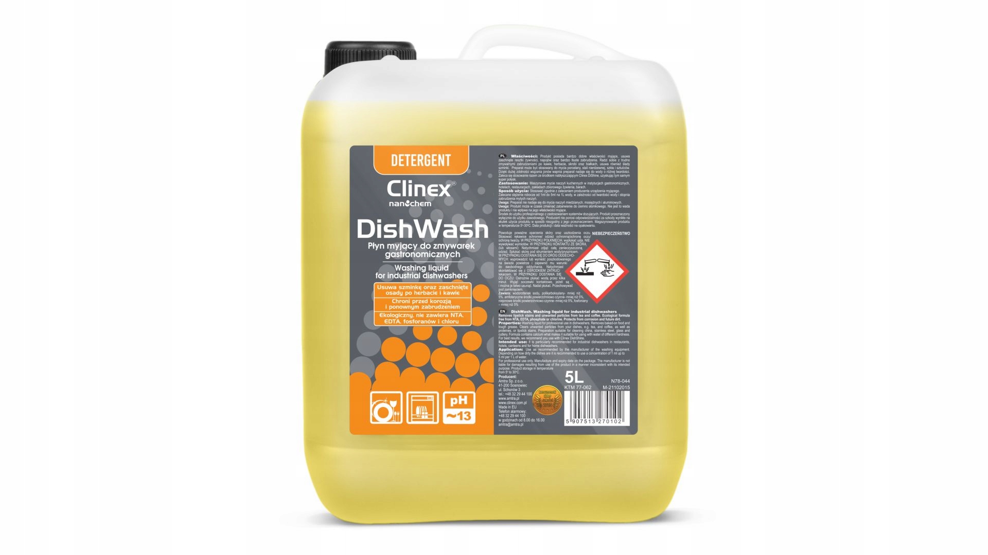 Levně Mycí prostředek do myček nádobí Clinex Dishwash 5L