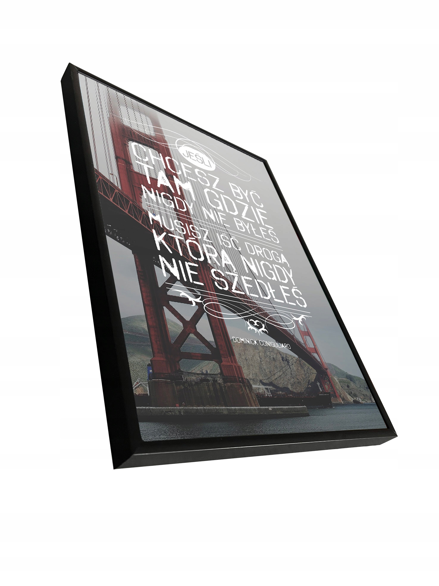 OBRAZY PLAKATY W RAMIE Materiał wykonania szkło