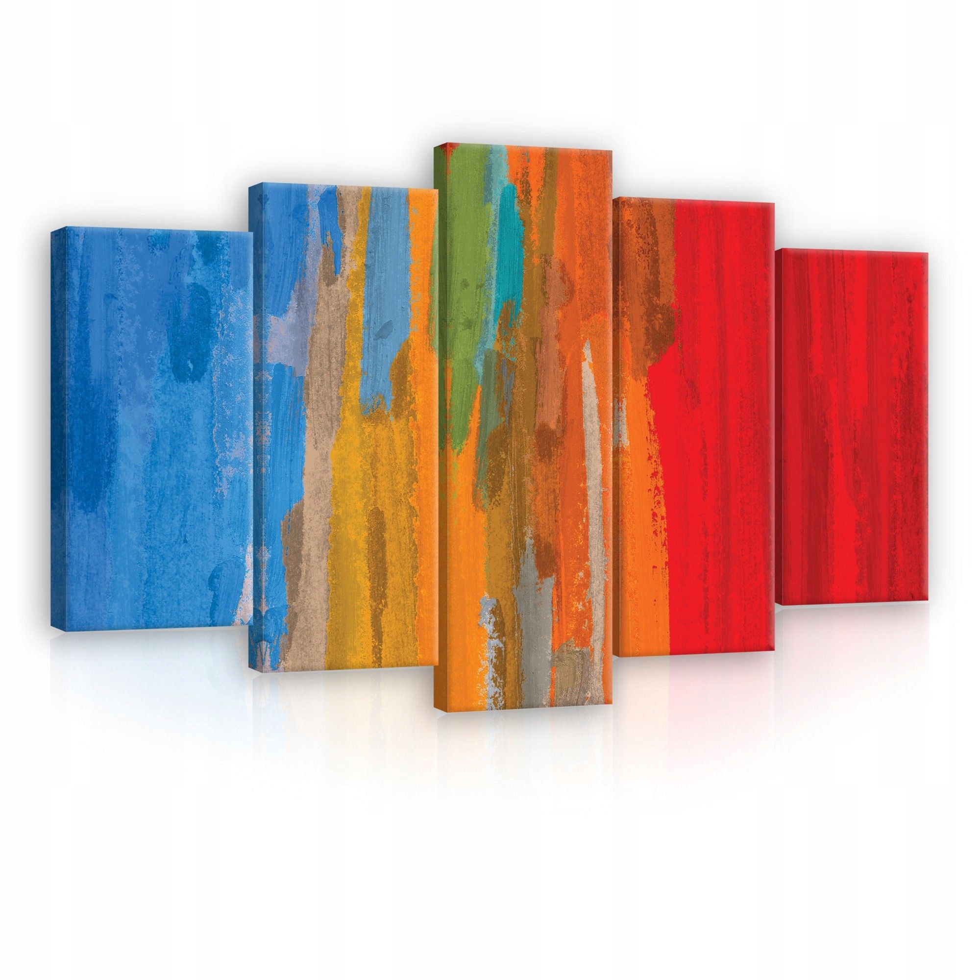Obraz 100x60 Abstraktní modulární polyptych bez rámu, barvy, textura, umění