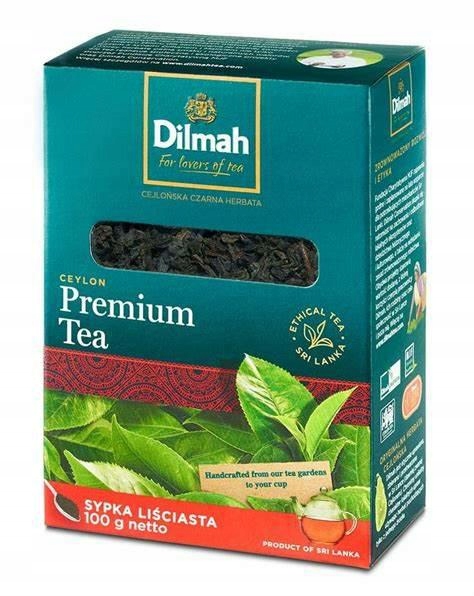 12 Sztuk Dilmah Herbata Premium Tea Ceylon Liściasta 100G