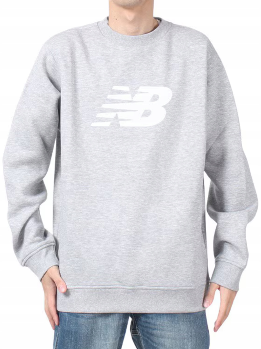 pánská mikina New Balance MT43905AG teplá bavlněná sportovní klasická M