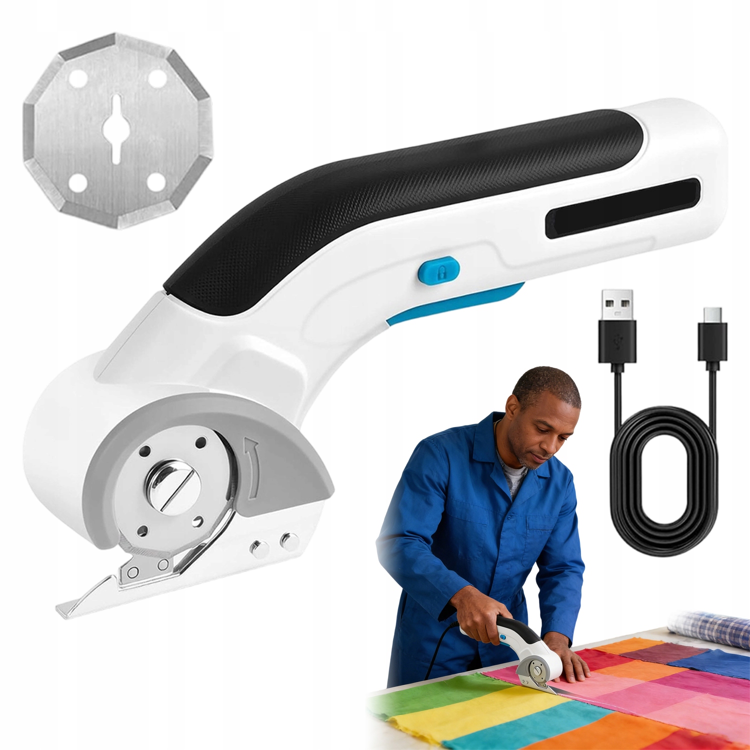 Elektrický Nůž Na Lepenku Multifunkční Nůž Akumulátor 2000 Mah 3.7 V