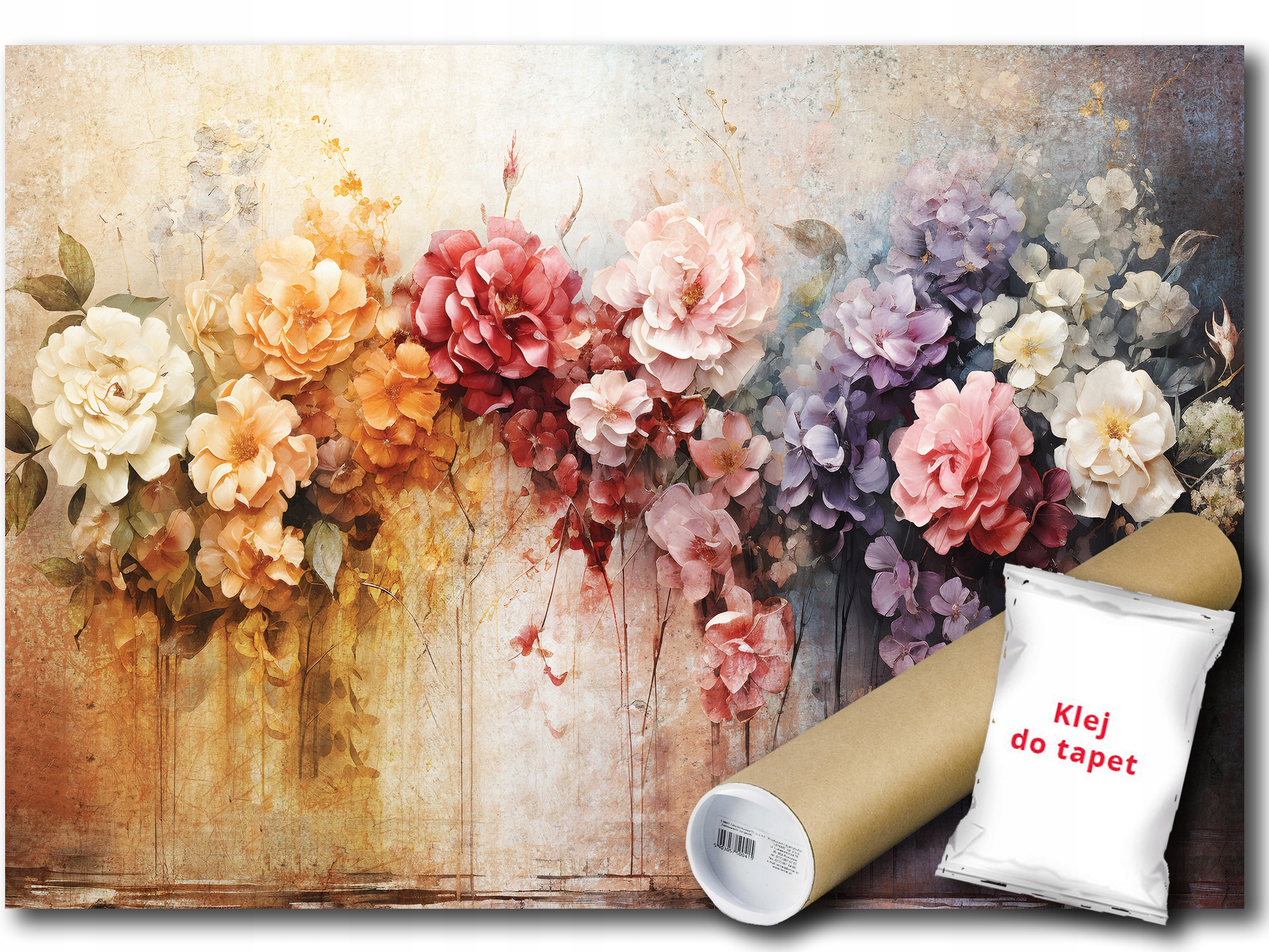 Fototapeta Flizelina Barevné Květiny 416x254