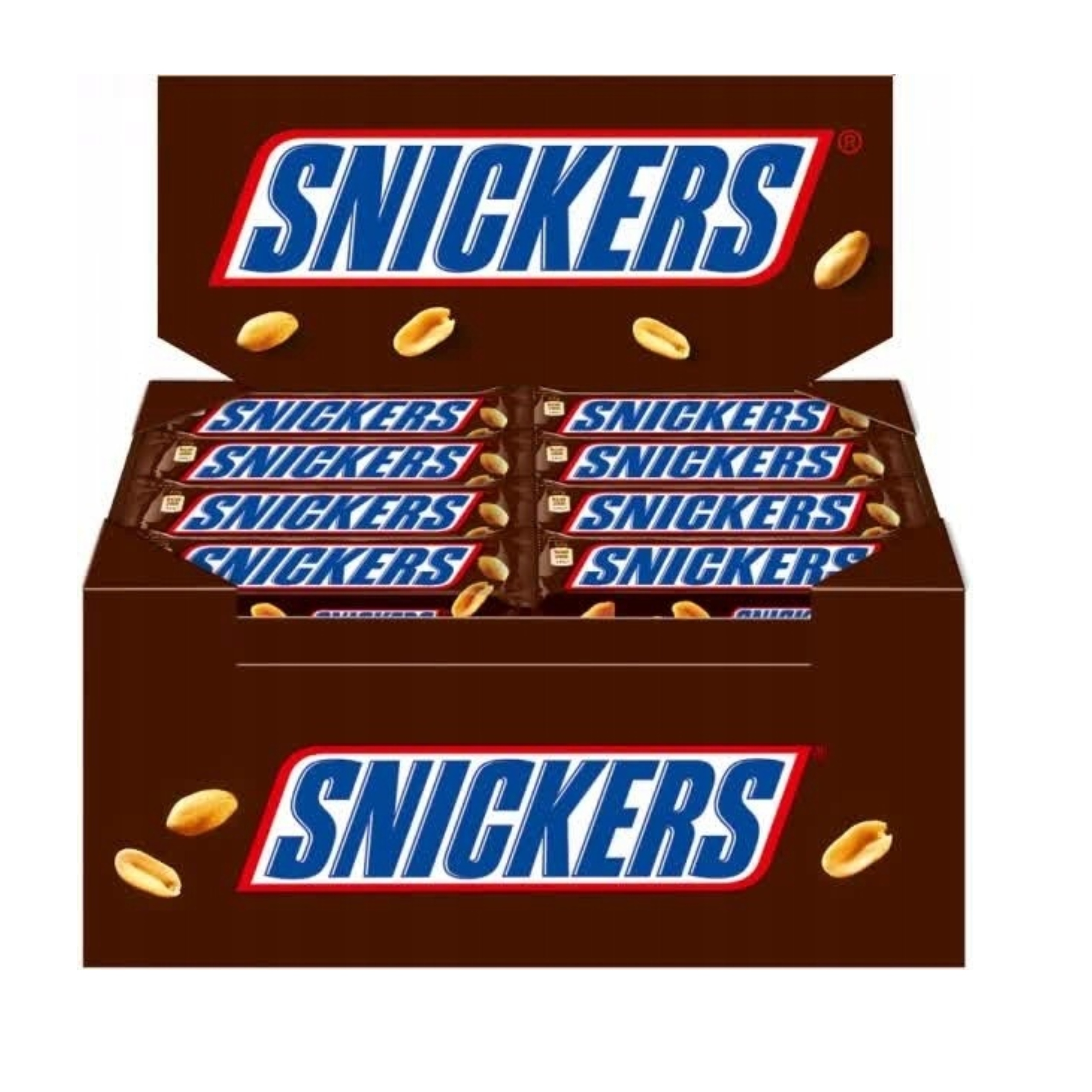 Baton Snickers 50 g z nadzieniem orzechowym w karmelu i czekoladzie 40 szt.
