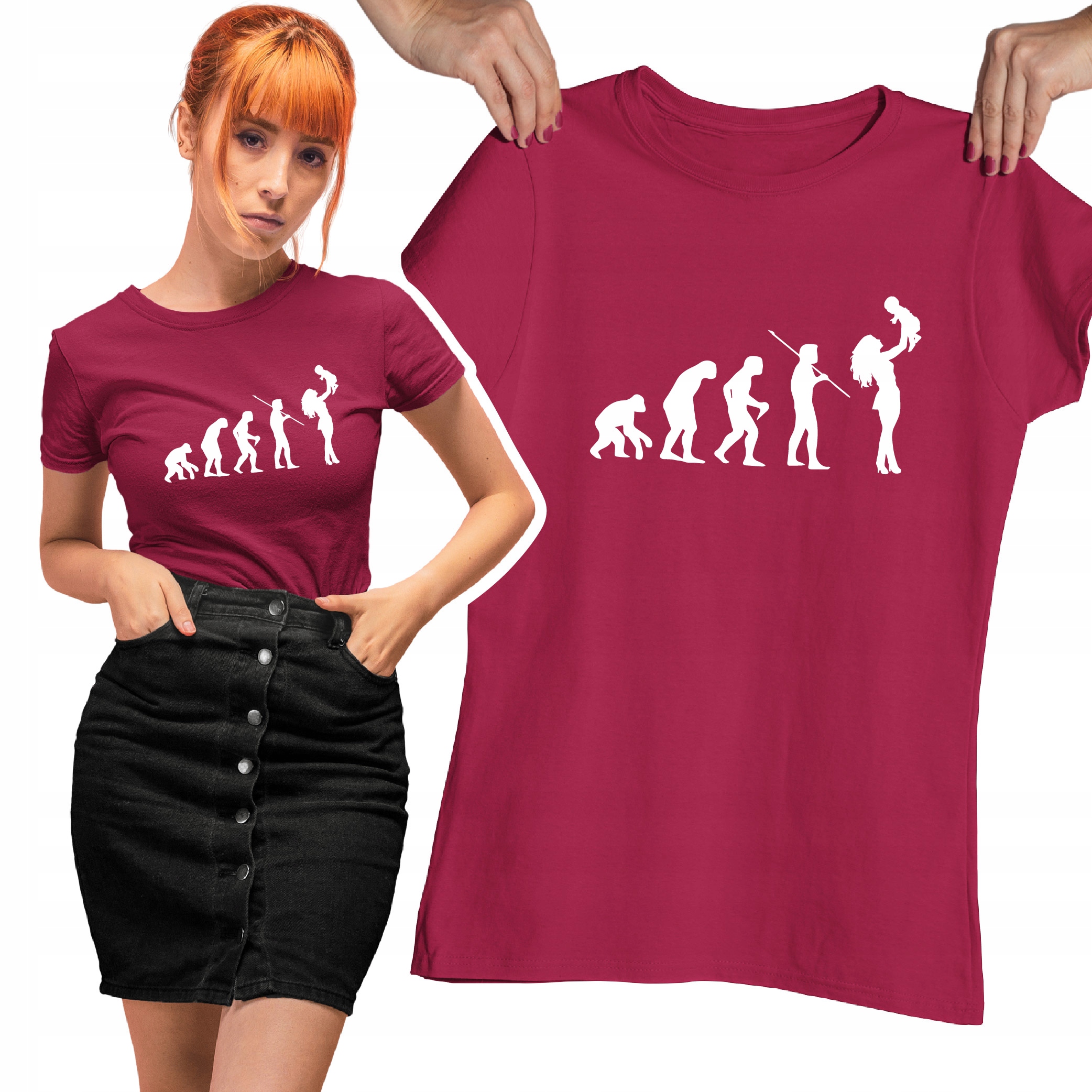 KOSZULKA CIĄŻOWA DLA CIĘŻARNEJ PREZENT BĘDĘ MAMĄ