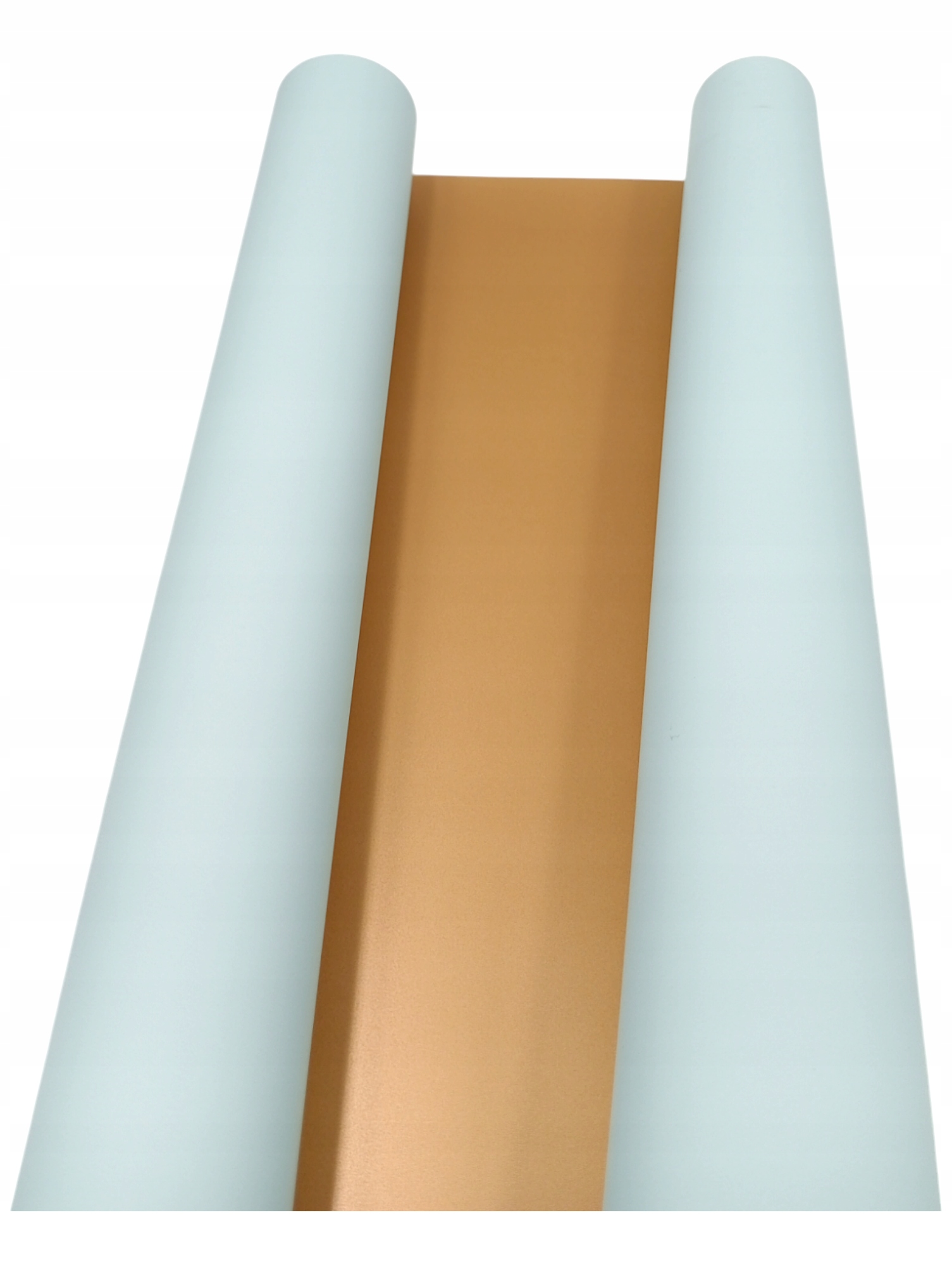 FOLIA DEKORACYJNA DWUSTRONNA BŁĘKITNO-ZŁOTA ROLKA 58 CM × 8 M