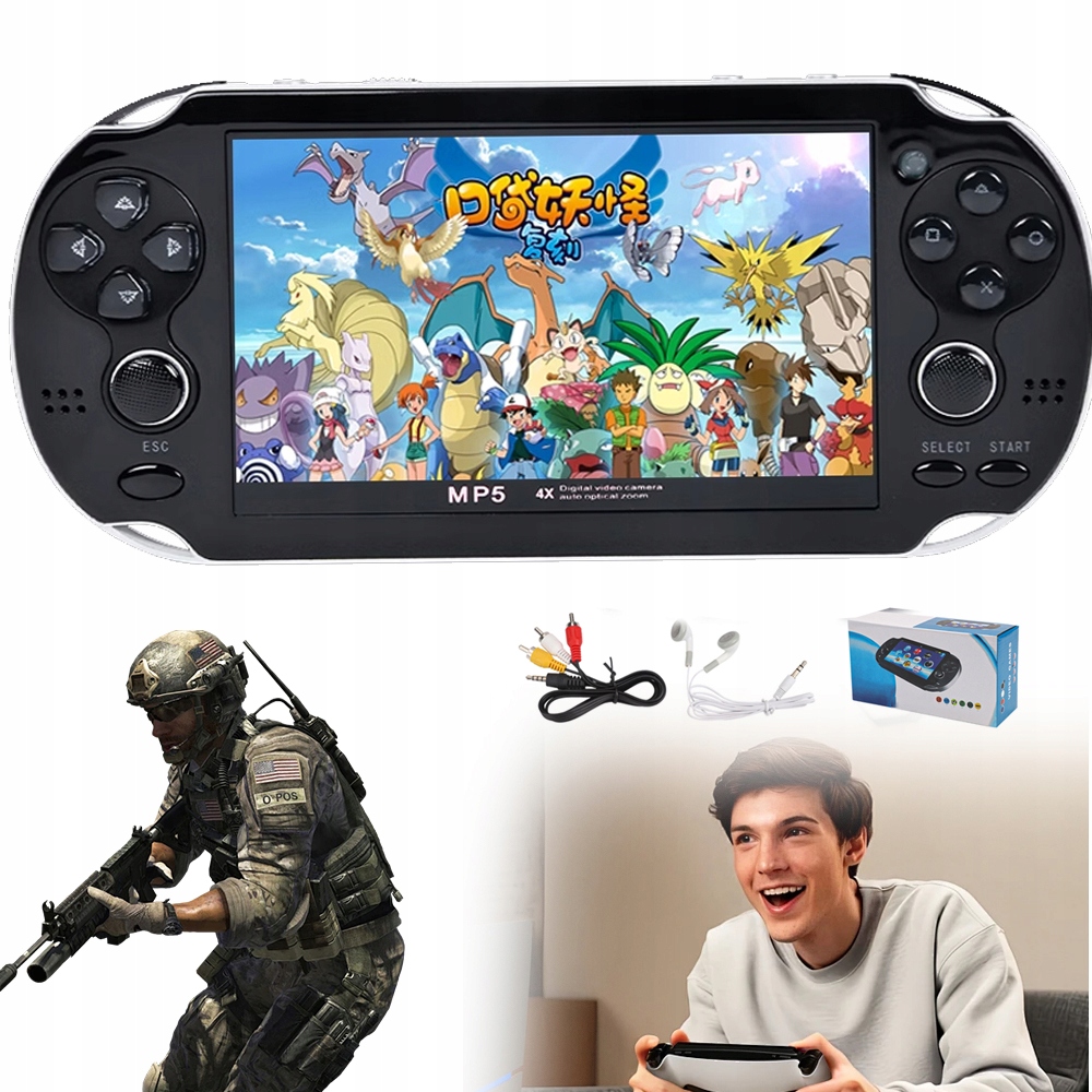 Przenośna Ręczna Konsola Do Gier Cyber Arcade Pocket, Zabawka Do Gier