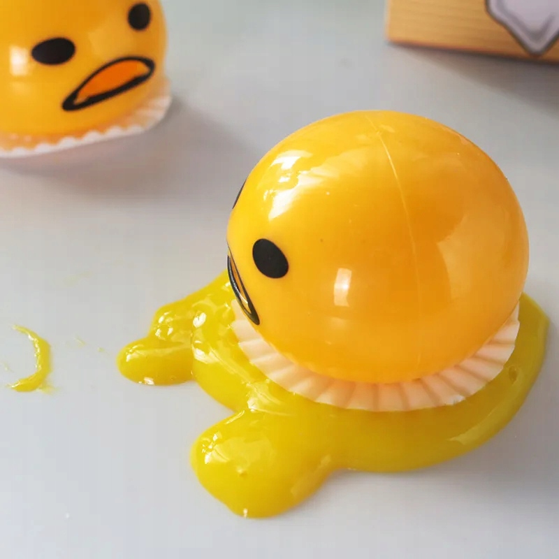 GNIOTEK ANTYSTRESOWY Z MASĄ SLIME SQUISHY PIŁECZKA PLUJĄCA SENSORYCZNY GLUT Materiał inny