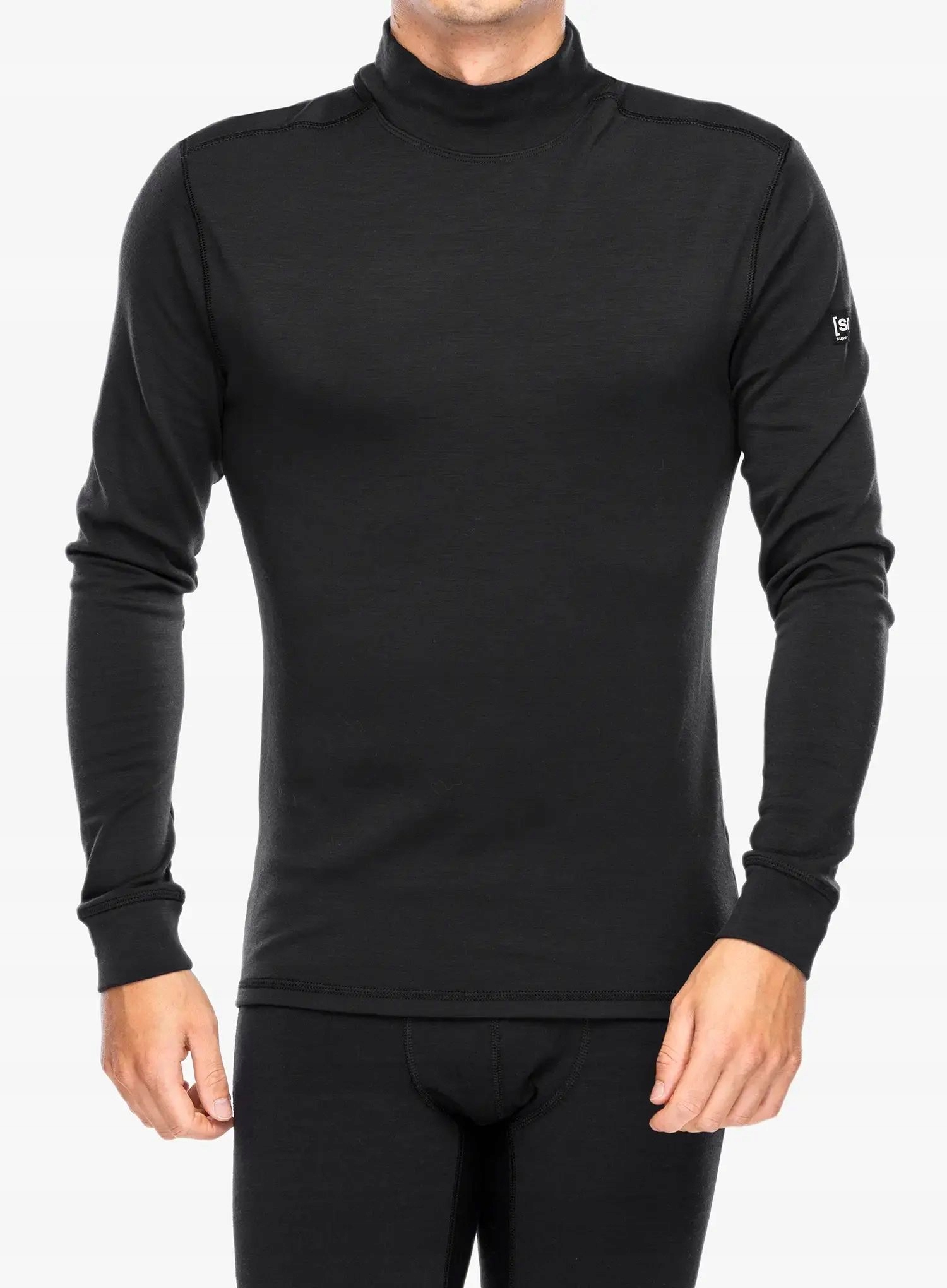 Bluza termoaktywna Super.natural Hot 6 Pack Turtleneck jet black L