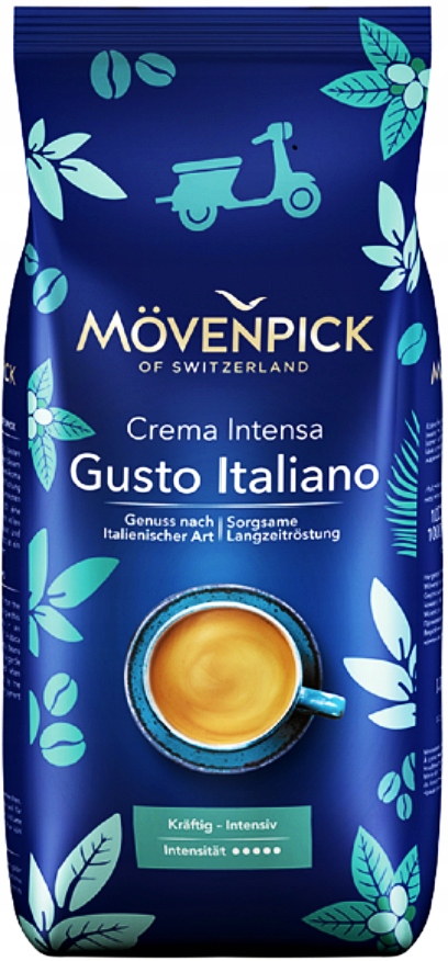 Levně Movenpick Gusto Italiano Arabica/Robusta Káva zrnková 1 kg