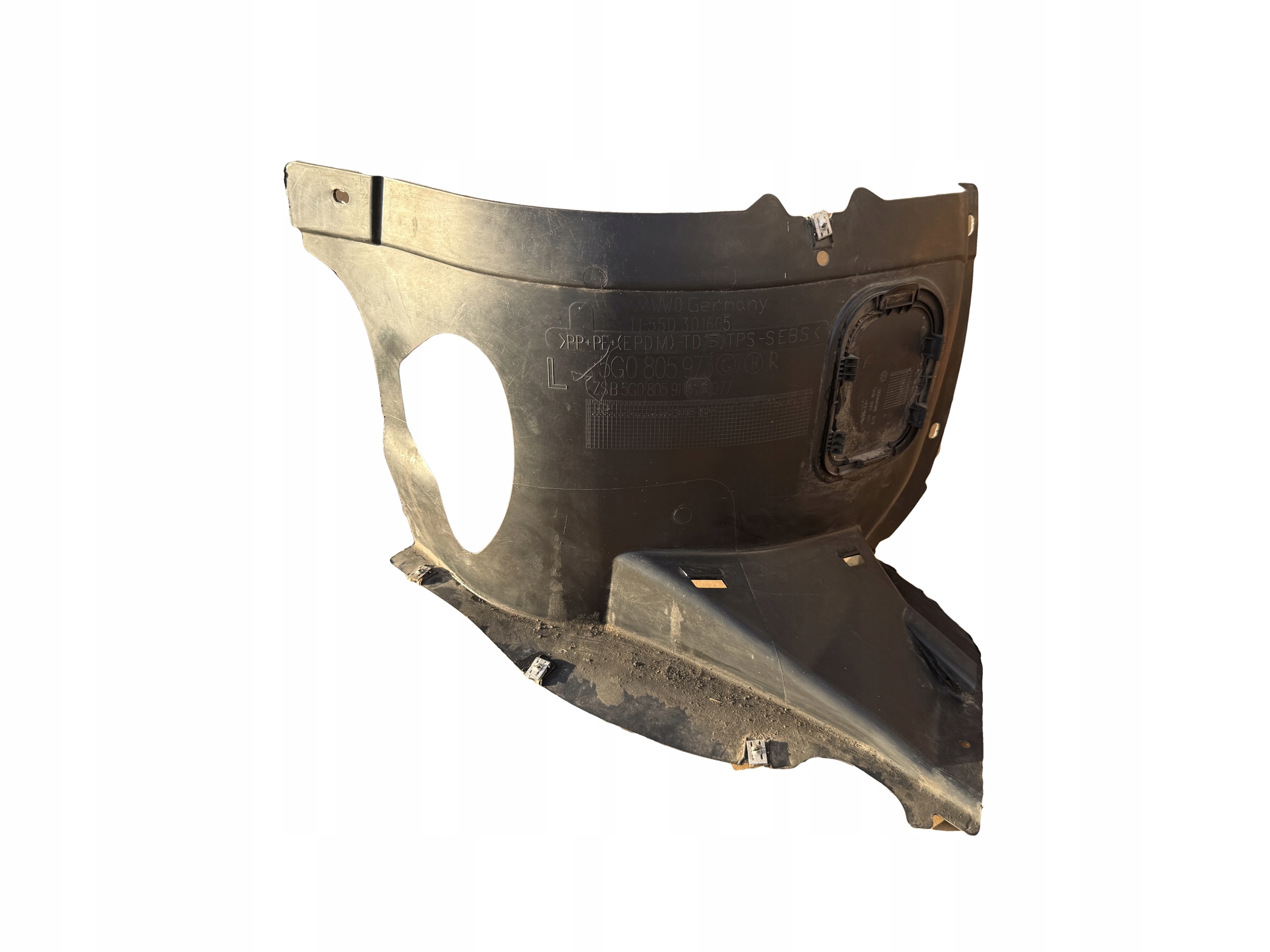 VW GOLF VII 7 mudguard left front 5G0805911P