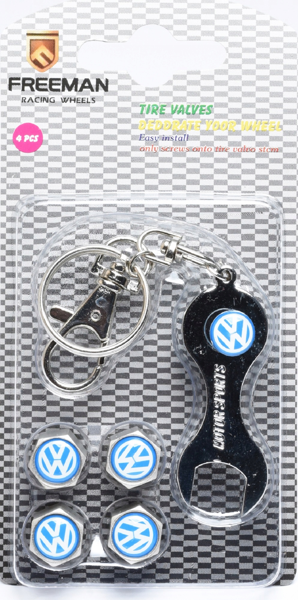 

Nakrętki na wentyle wentylki z logo Volkswagen