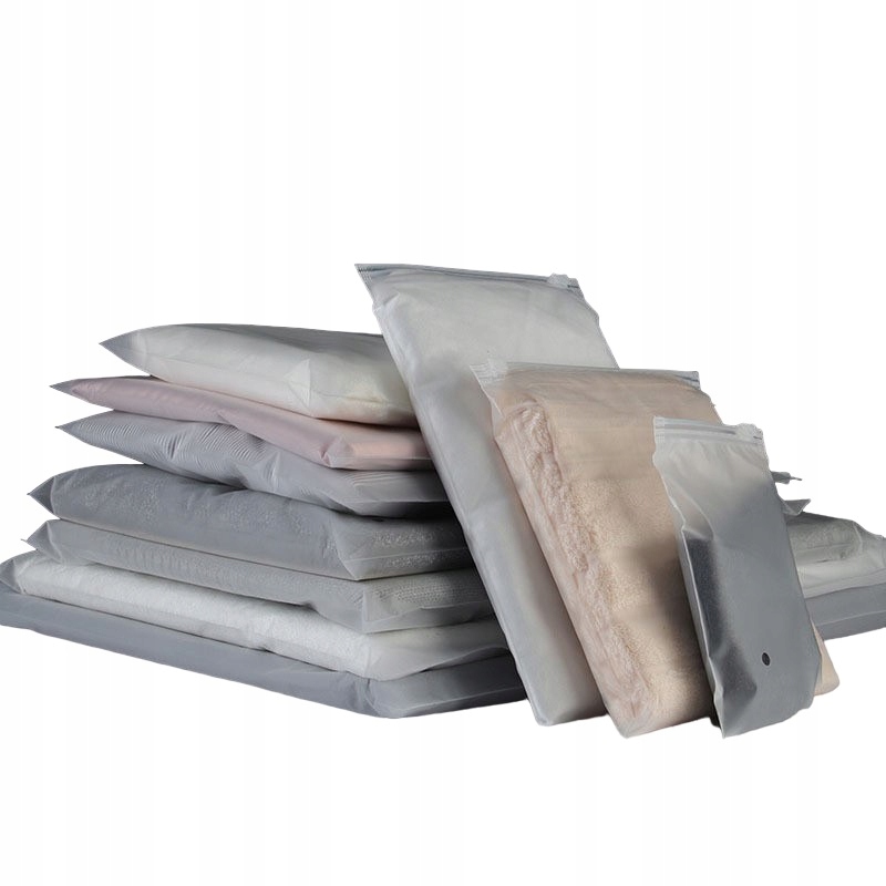 Woreczki strunowe z suwakiem 400x450 10szt Matowe