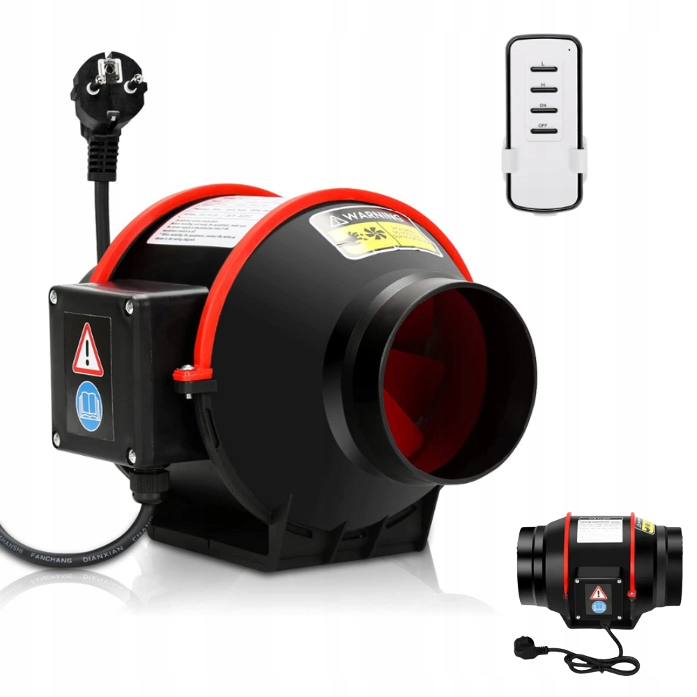 2-pólový odtahový kanálový ventilátor Pilot