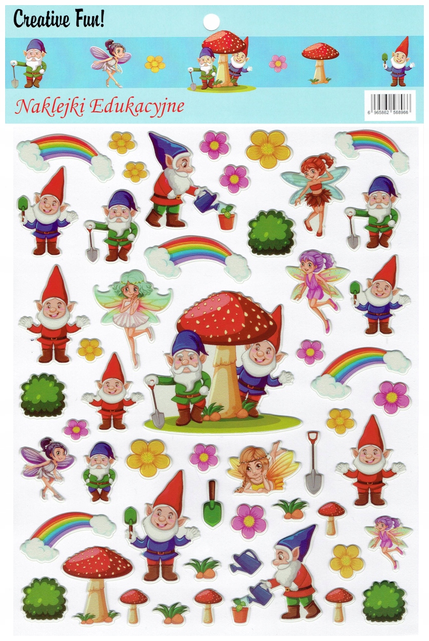 

Naklejki Wypukłe Puffy 20x30 Krasnale Krasnoludki