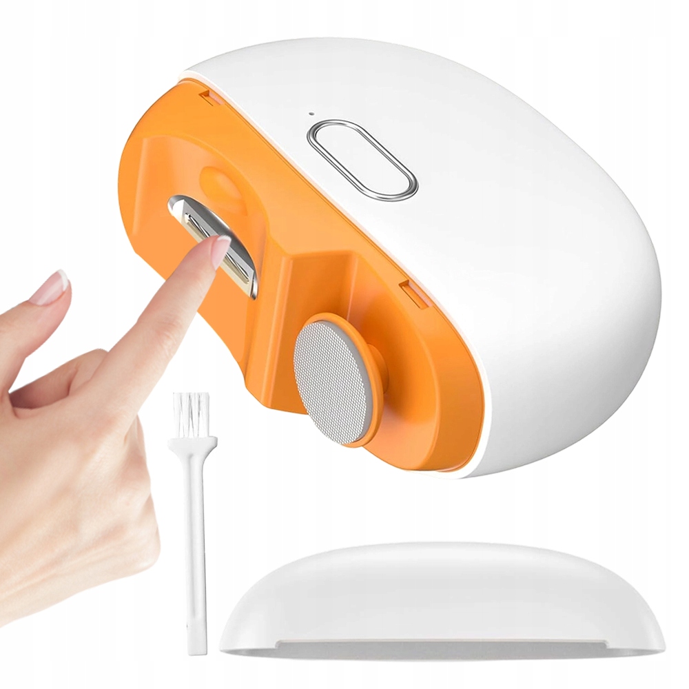 Elektrická kleštička na nehty 2v1, řezání leštění s Led pro děti