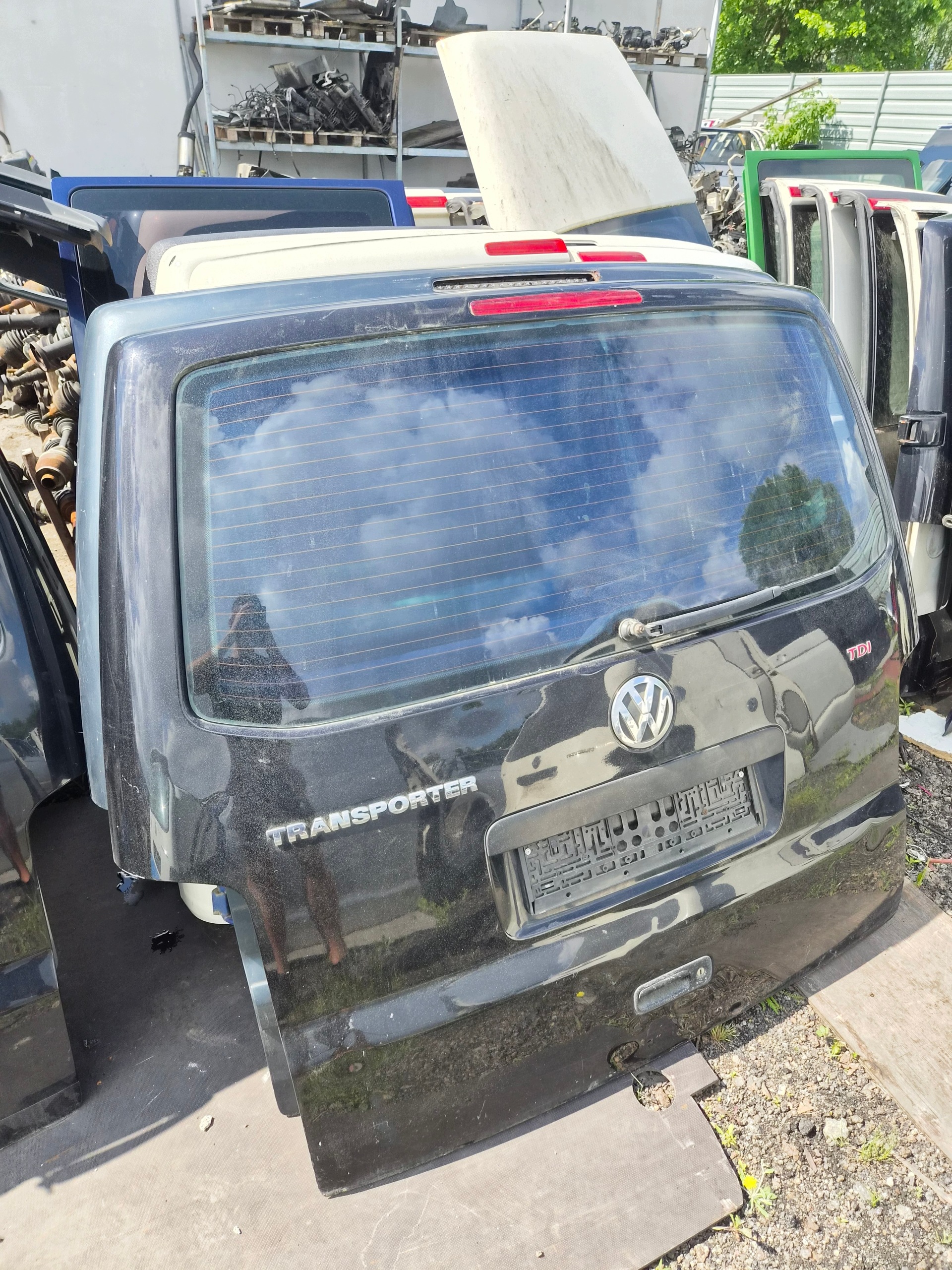 trunk door cover boot rear part VW T5 T5 LIFT black