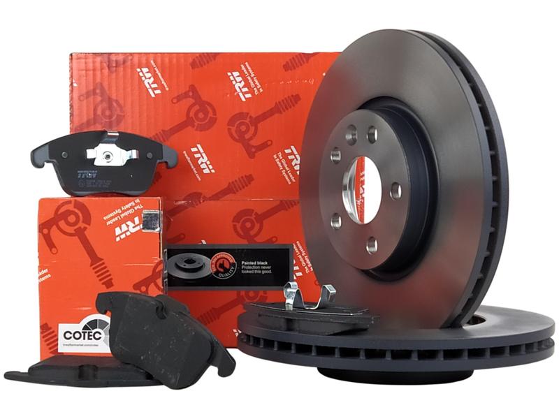 TRW ДИСКИ + КОЛОДКИ ПЕРЕДНІ FORD MONDEO IV S-MAX