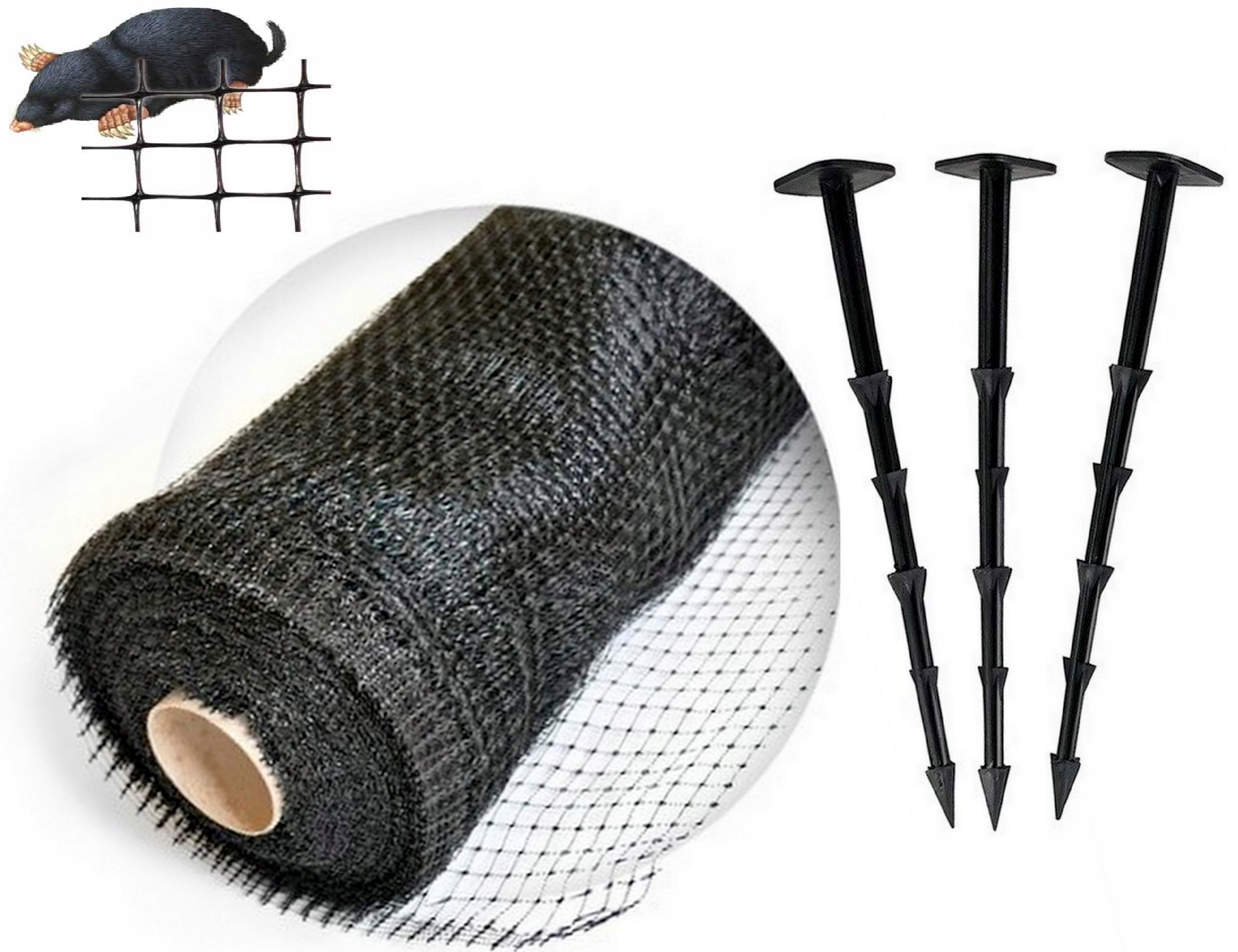 Sieťka Na Krtky 200 m2 očko 1x1 cm 100 ks Kolíkov