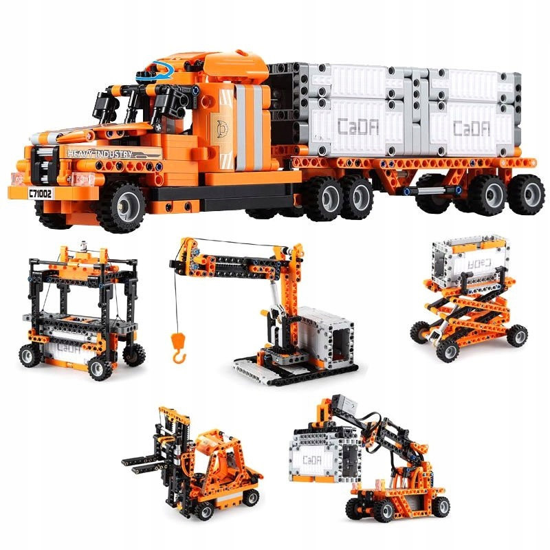 

Klocki Cada Technic 10w1 Duży Zestaw Portowy