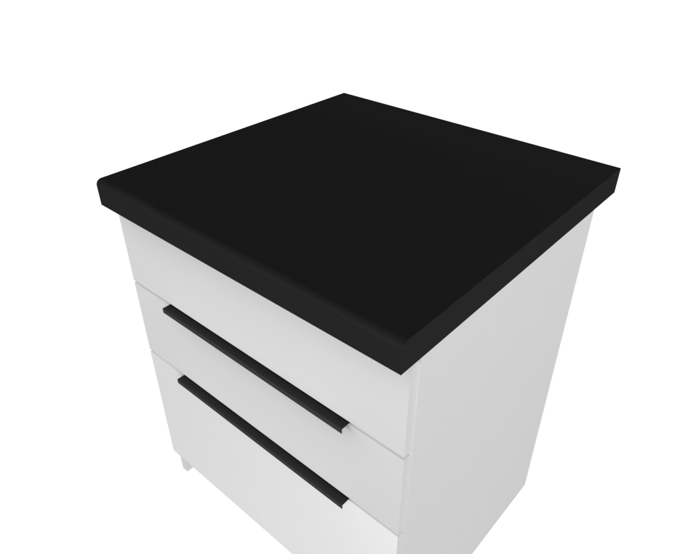 Kuchyňská pracovní deska 110 cm x 60 cm x 3,8 cm na míru černá matná