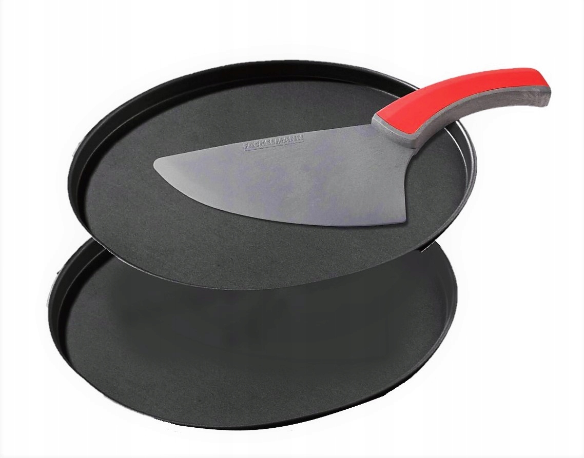 

Łopatka i 2 blachy do pizzy 29 cm komplet nóż