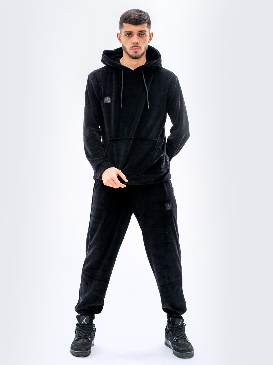 

Komplet Dresowy Welurowy Jigga Wear Czarny L