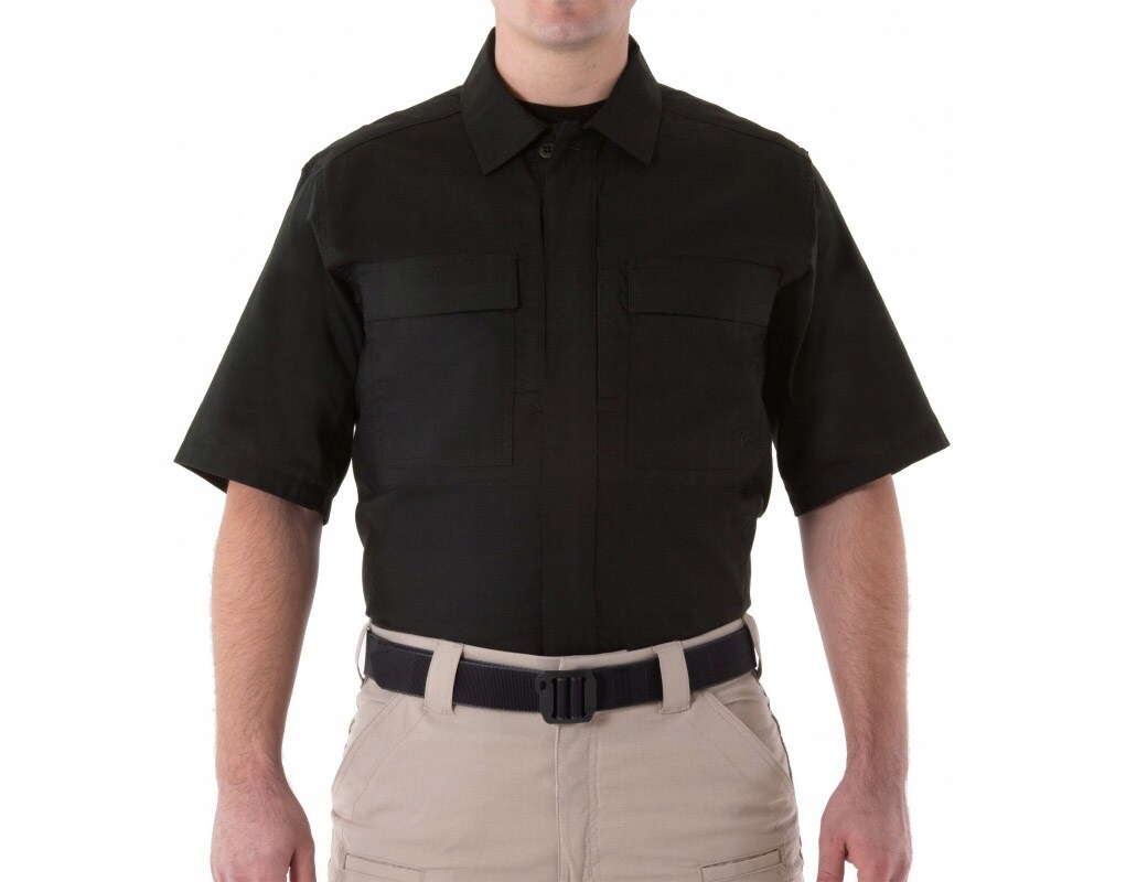 Koszula taktyczna First Tactical V2 Bdu Czarna K/r S