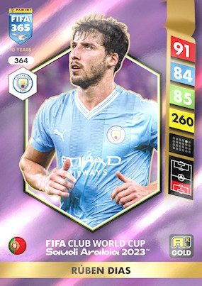 2025 Panini Adrenalyn XL Fifa 365 364 Rúben Dias