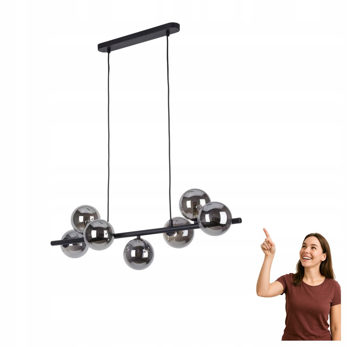 Závesná lampa Estera Black 5666 Tk Lighting