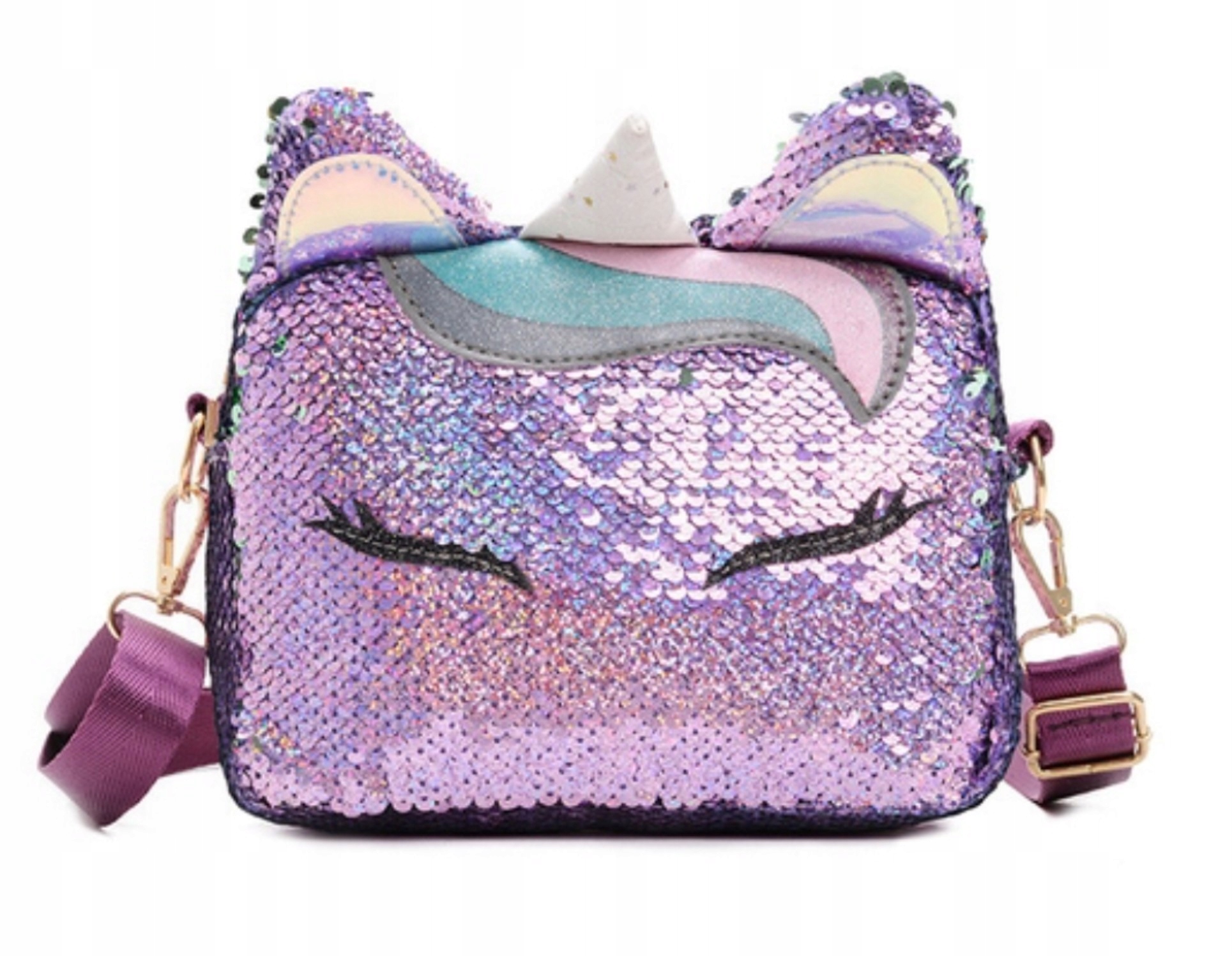 Torebka listonoszka scc fioletowy