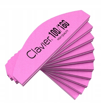 10x Mini Polerka łódka CLAVIER 100/180 BUFFER PINK
