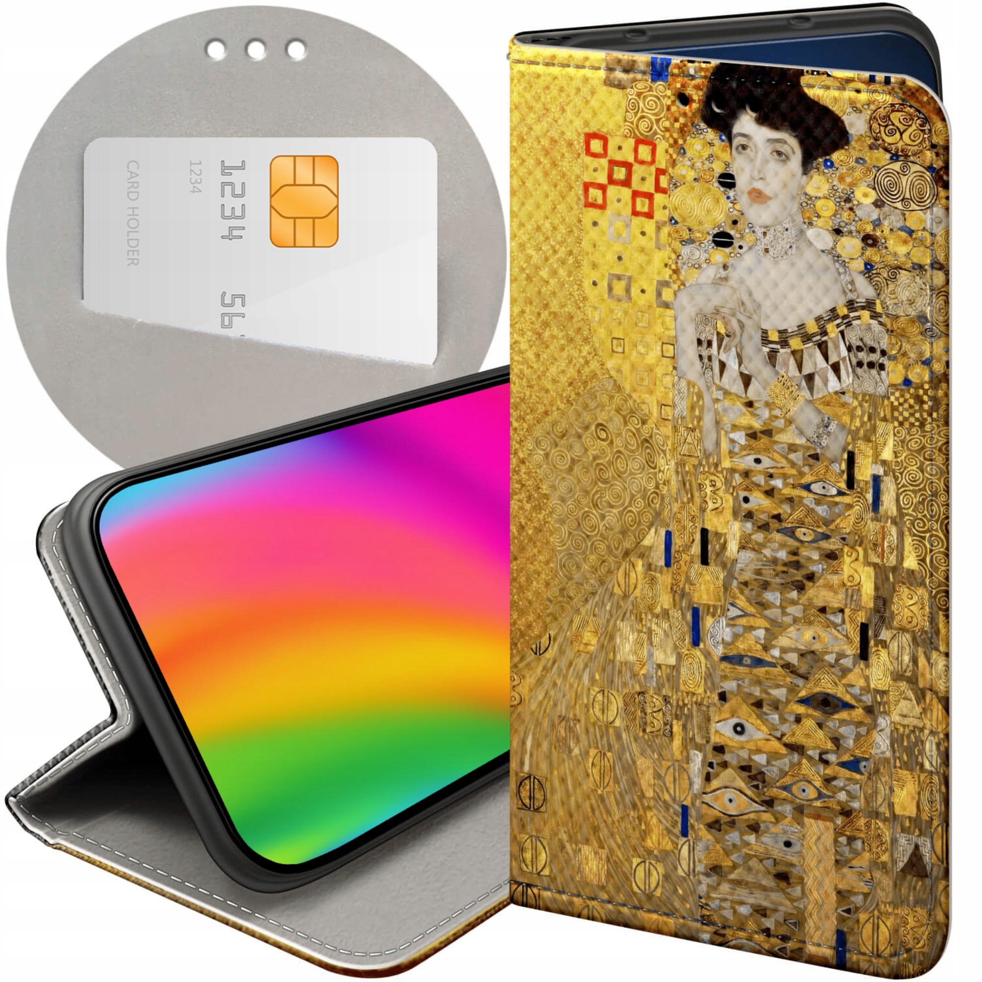 Etui Z Klapką Do Honor MAGIC7 Pro Klimt Gustav Pocałunek Futerał Case