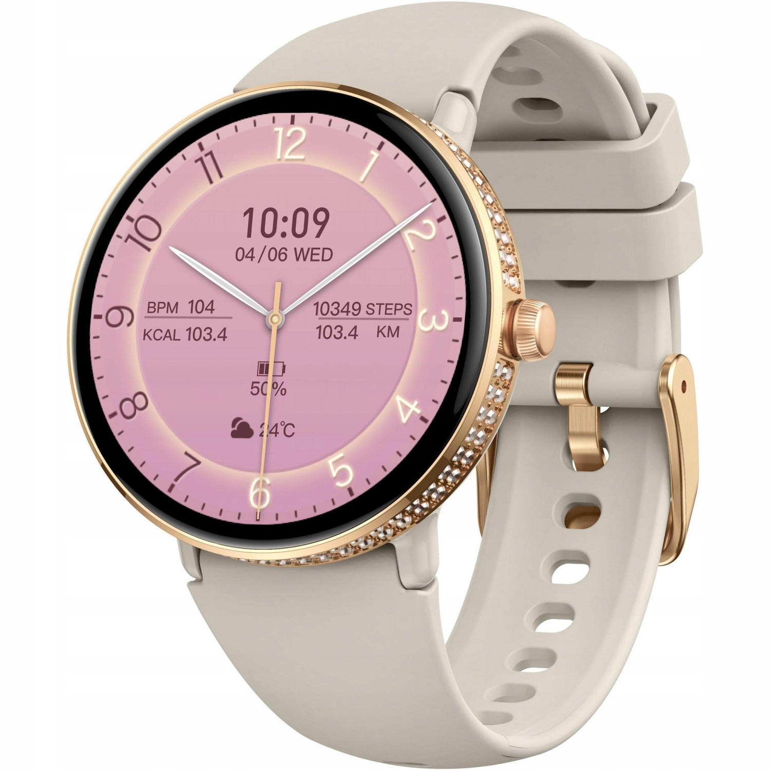 Dámské Chytré Hodinky Hagen HB39.110.531 béžové