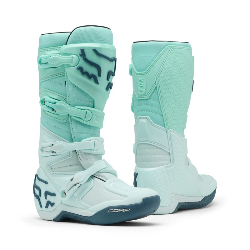 Dámske Motocyklové Topánky Fox Comp Boot Ice Blue (8)