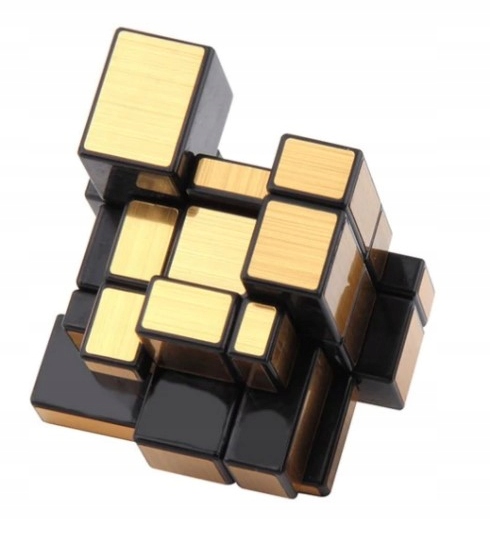 KOSTKA logiczna Shengshou 3x3x3 CUBE ZŁOTA lustrzana prezent zręcznościowa Stan opakowania oryginalne