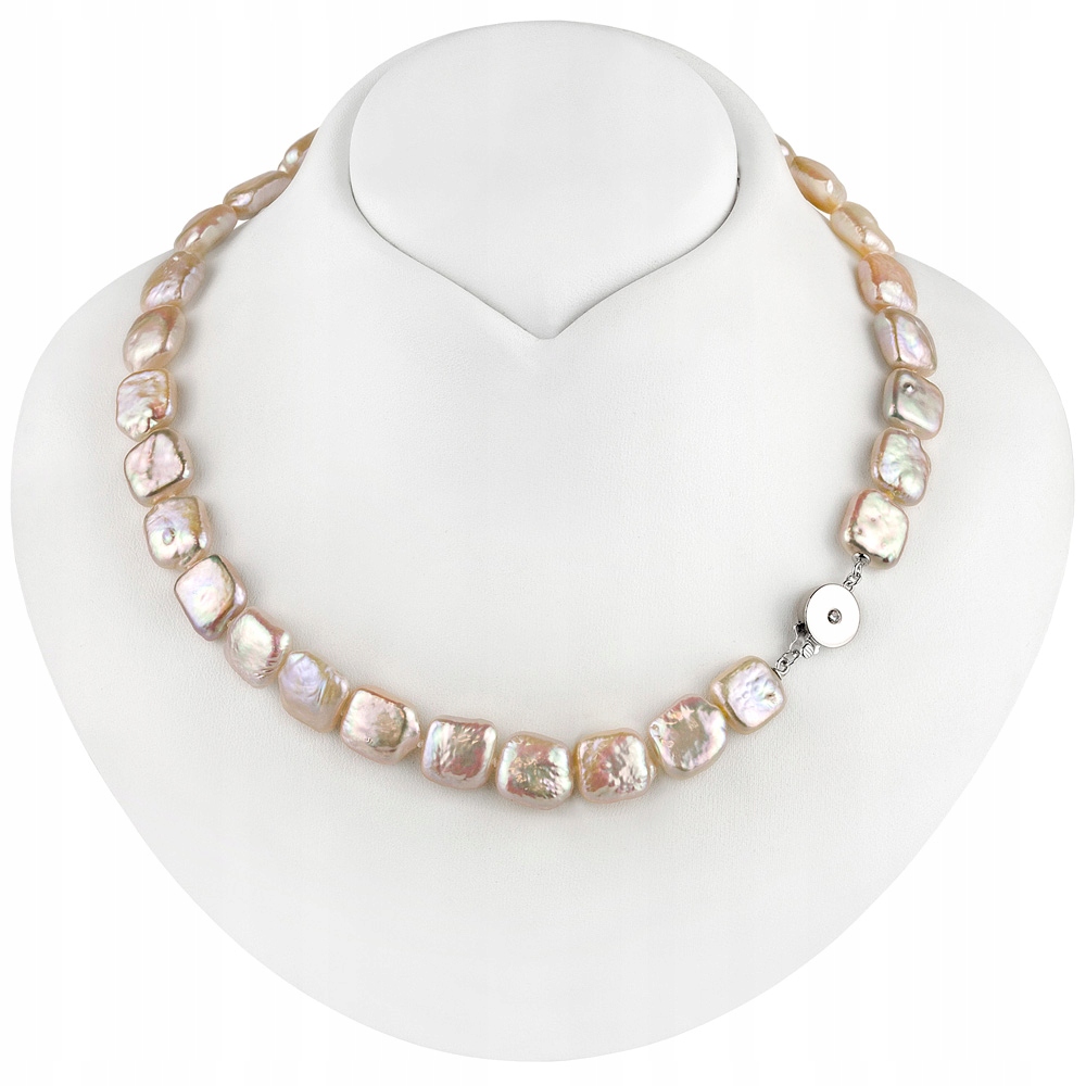 Jedinečný Stříbrný Náhrdelník Z Pravých Perel