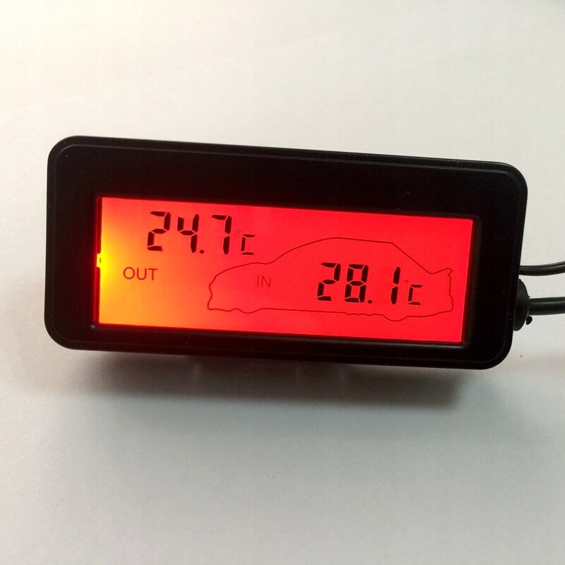 LCD samochodowy termometr cyfrowy 12V pojazdy Producent części Inny