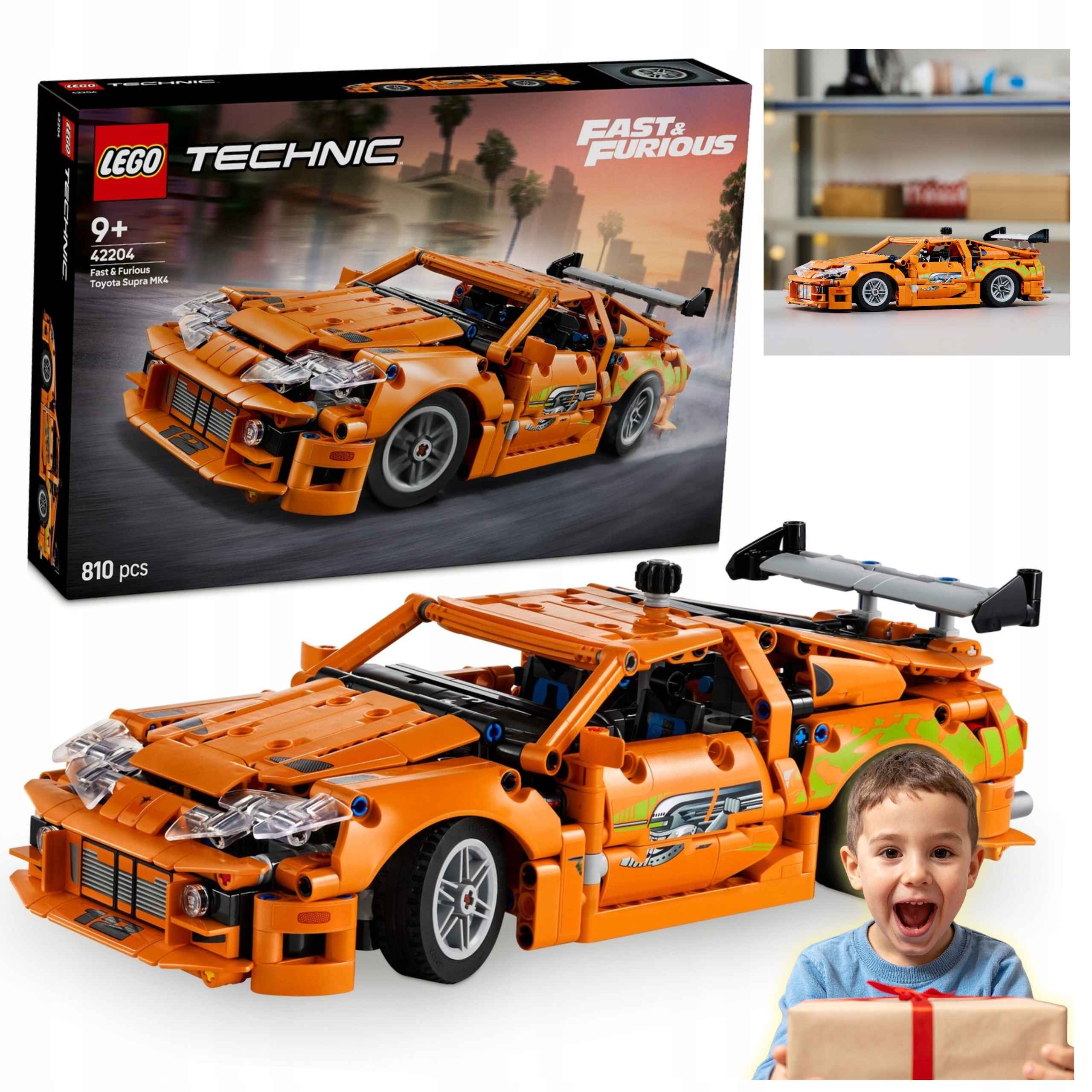 Lego(r) Technic 42204 Fast and Furious Toyota Supra Dárek Pro Děti