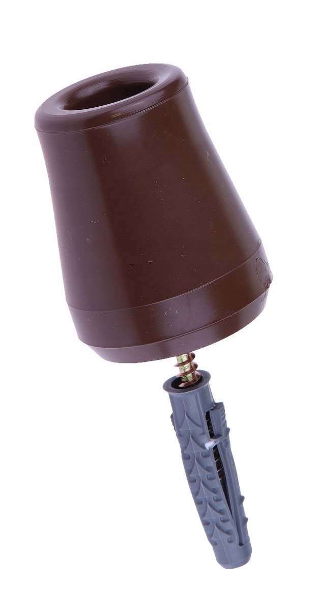 ODBOJNIK GUMOWY DO DRZWI ŚREDNI 60 mm BRĄZ STOPER