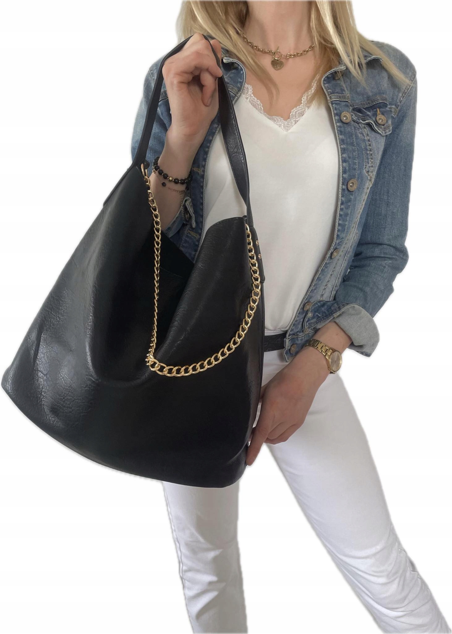 TOREBKA SHOPPER WOREK SHOPPER ŁAŃCUCH 2 W 1 Model worek shopper