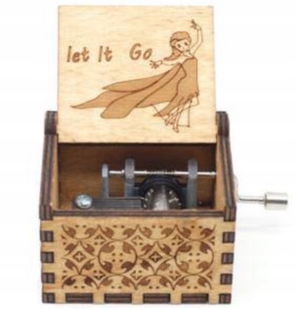 

Pozytywka Drewniana Na Korbkę Let It Go Mam Tę Moc